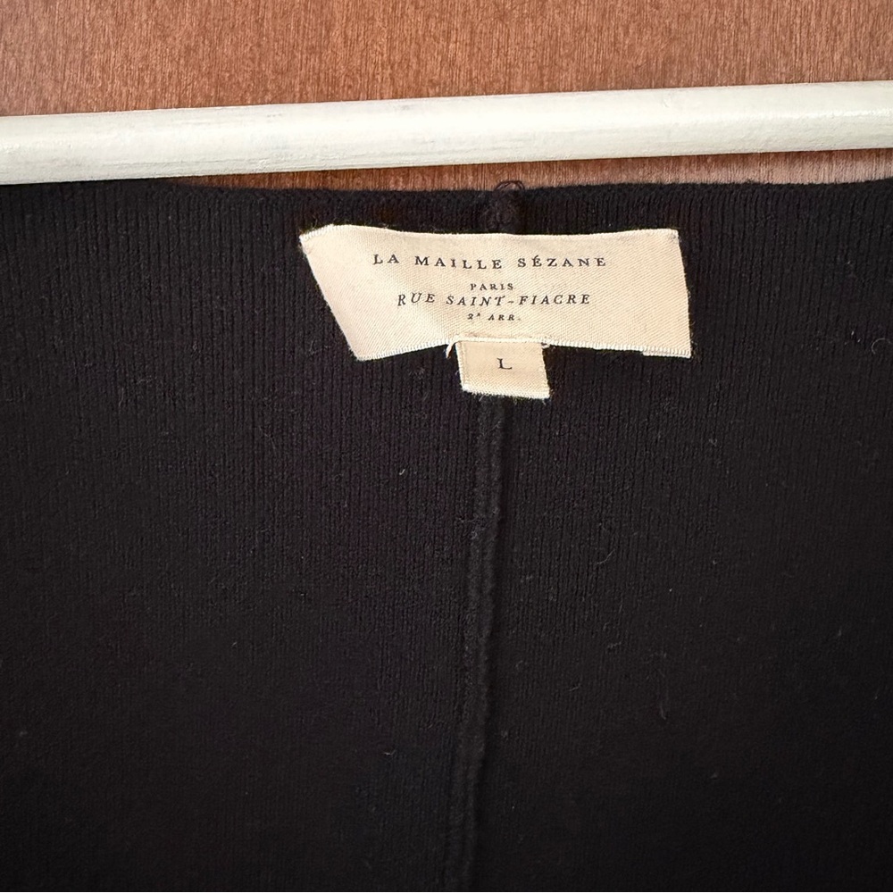 Sezane Liana Jumpsuit Black - Size L - Picture 4 of 9